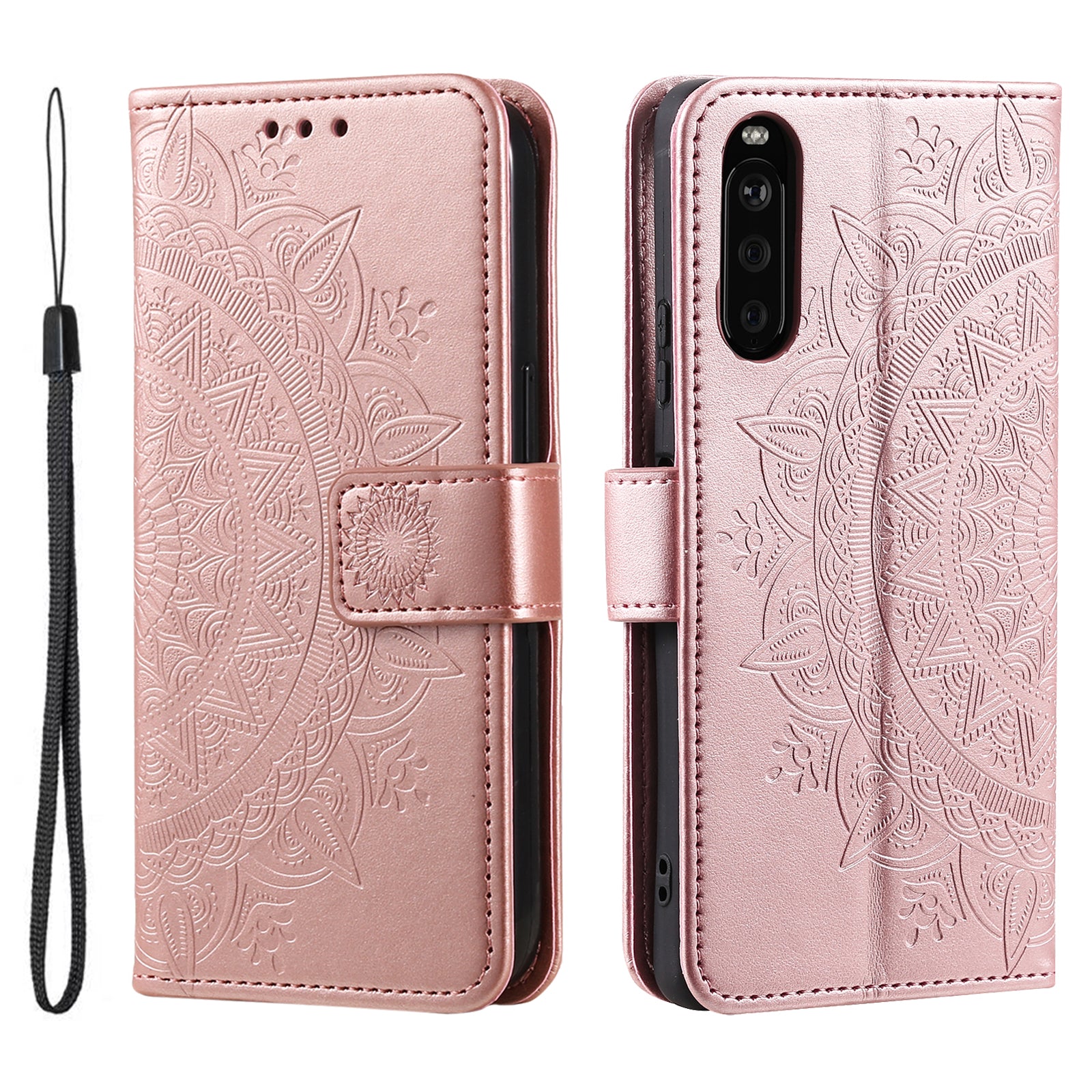 For Sony Xperia 10 VI Case Mandala Flower Imprinted Flip Stand Phone Cover For Sony Xperia 10 VI Case Mandala Flower Imprinted Flip Stand Phone Cover
